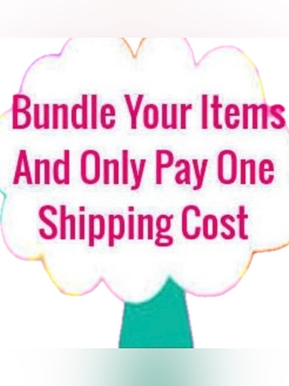 Bundle your items up to 5 lbs for one shipping cost